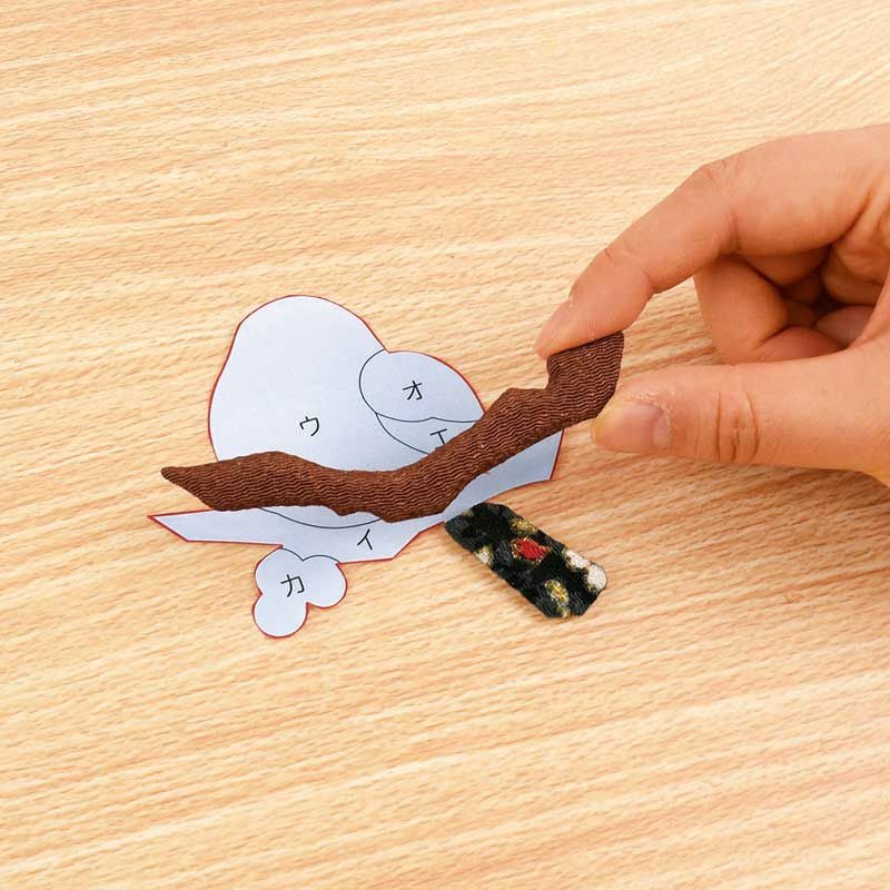 パーツを下絵に直接貼るだけでモチーフが完成♪