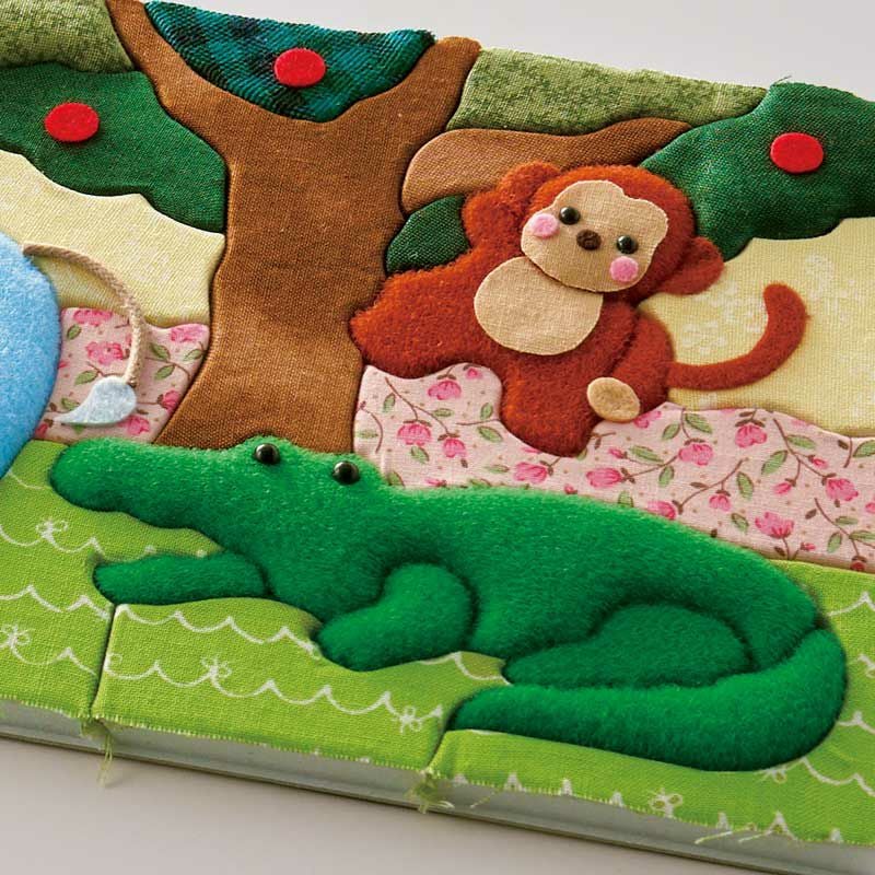 パッチワーク風の立体感のある仕上がり