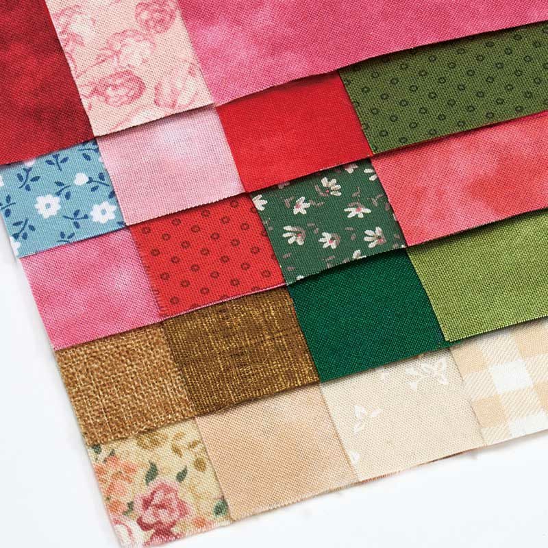 きめこみやすい19種類のコットン布を使って仕上げます