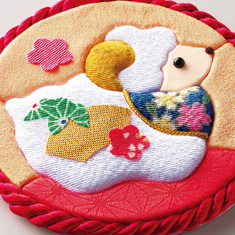 パッチワークキルト風の立体感のある仕上がり