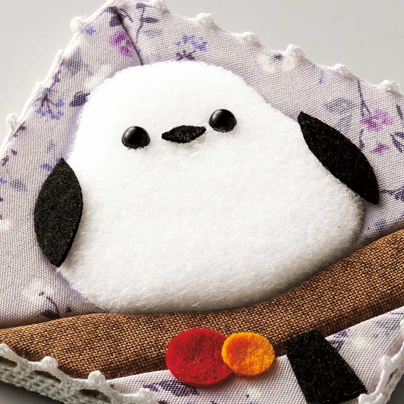 パッチワークキルト風の立体感のある仕上がり