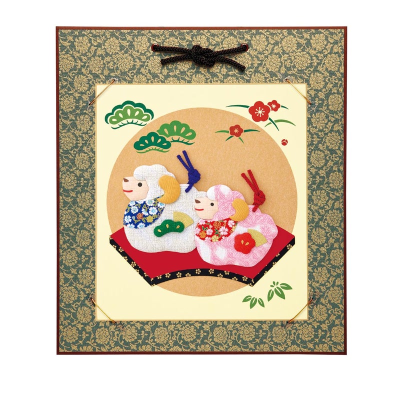 額装イメージ（どんす色紙掛（紺））