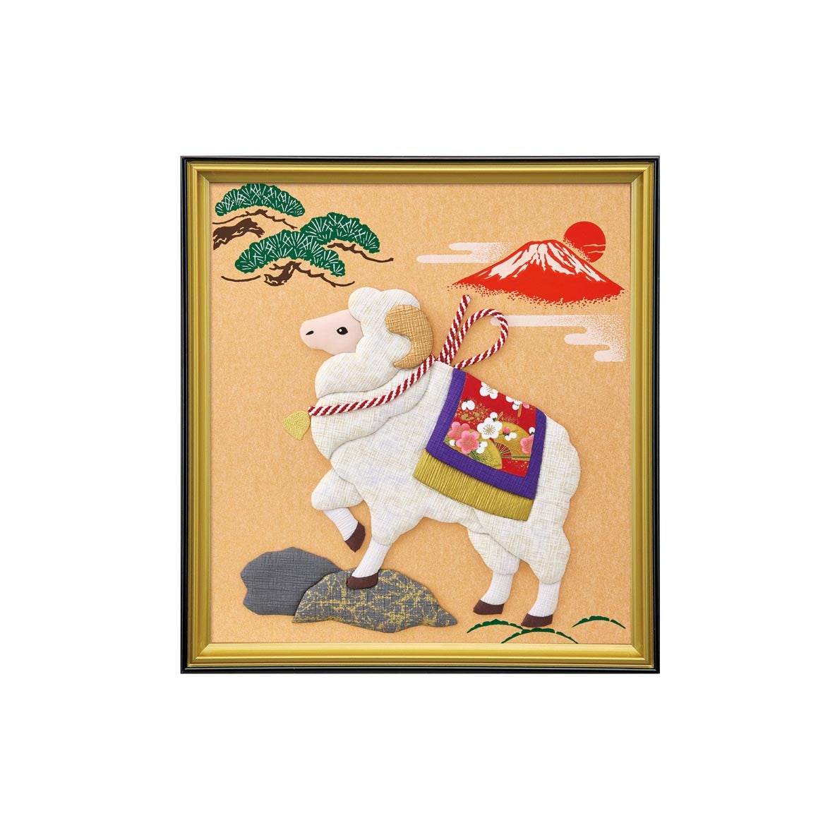 押絵・吉祥飾り未（大色紙）｜株式会社さくらほりきり