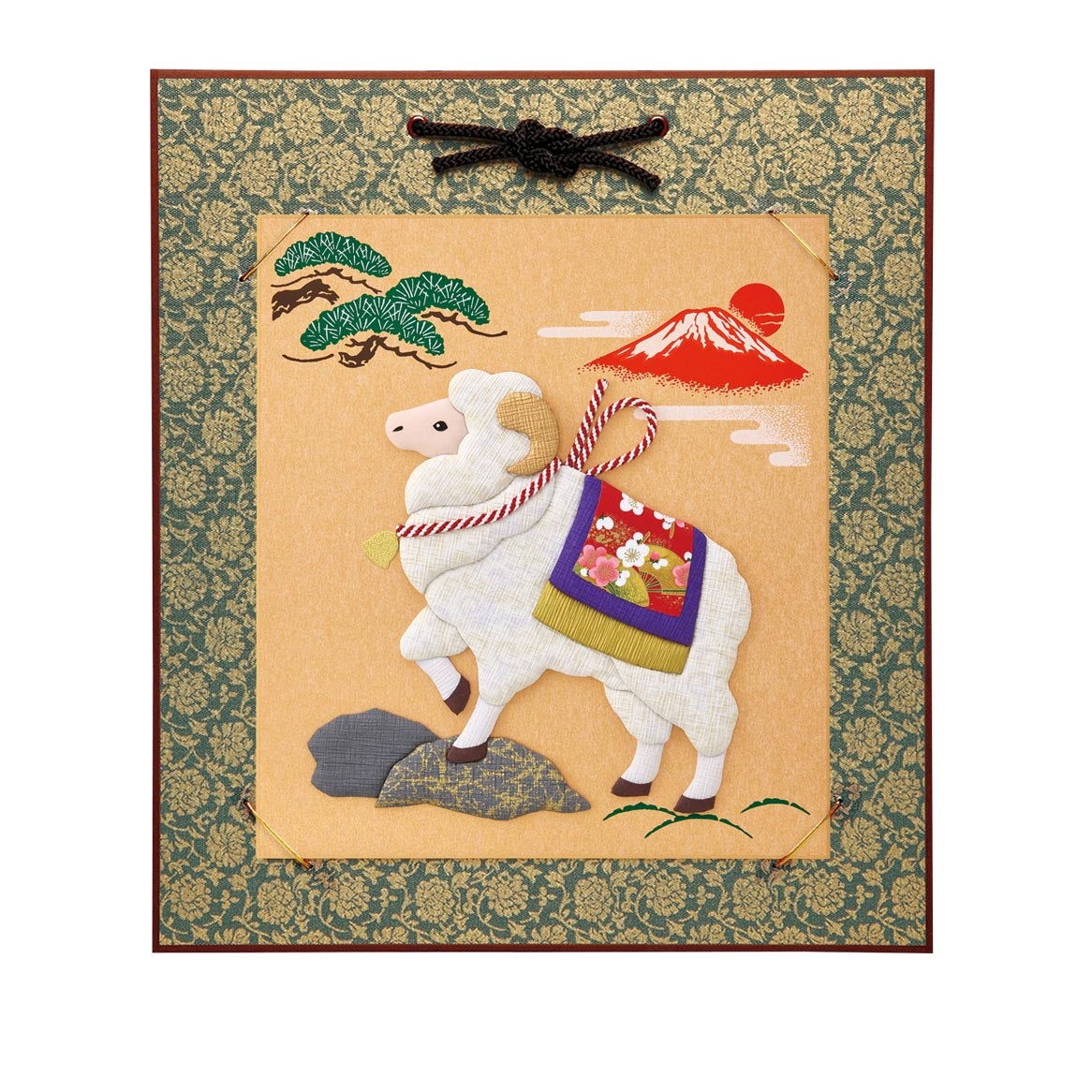 押絵・吉祥飾り未（大色紙）｜株式会社さくらほりきり