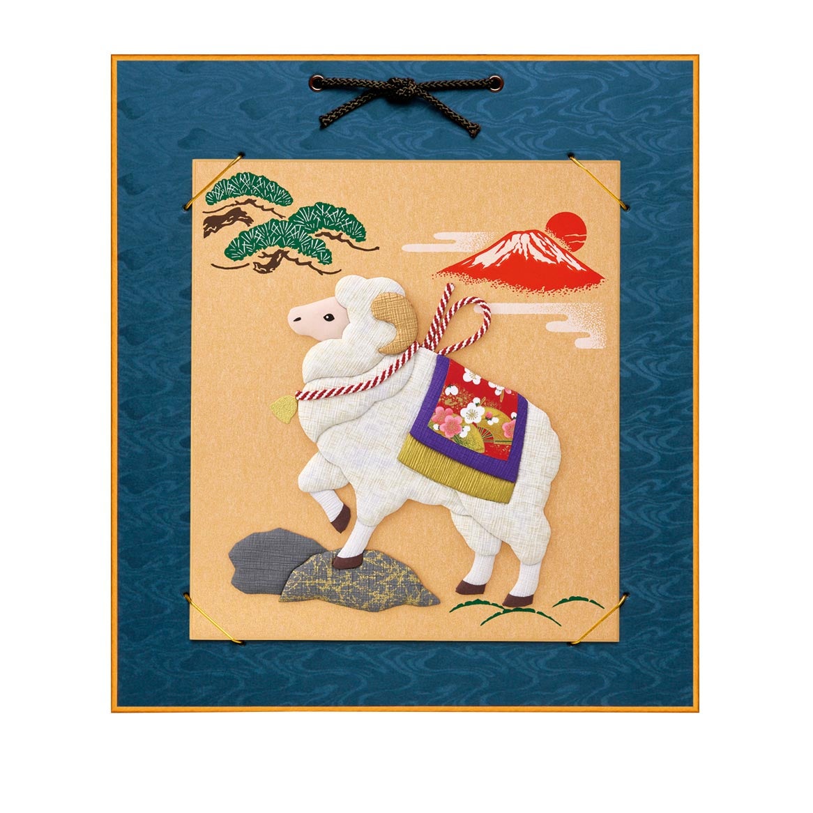 押絵・吉祥飾り未（大色紙）｜株式会社さくらほりきり