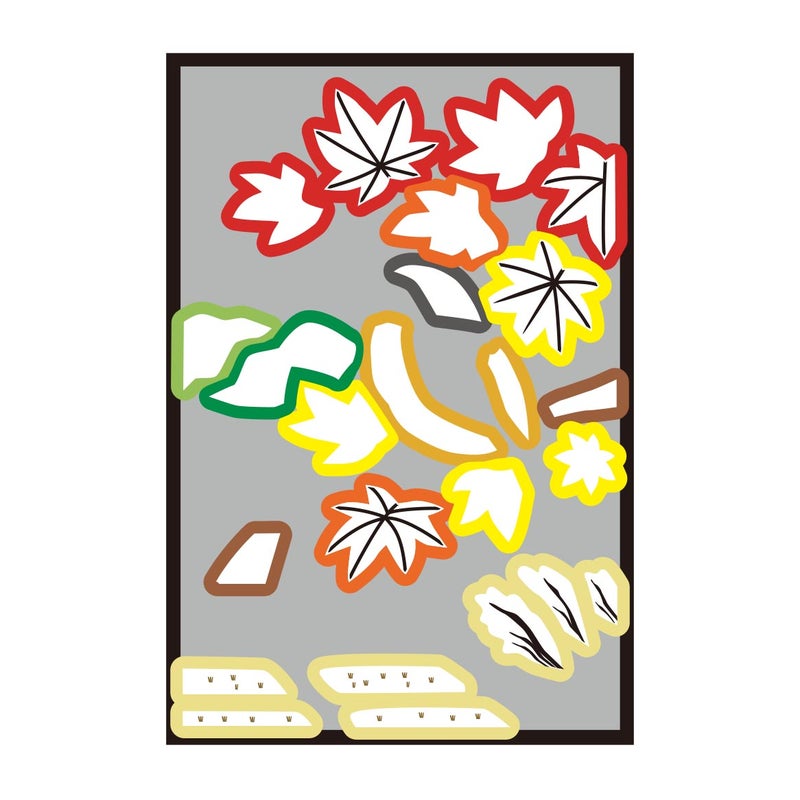 カラーシールを貼る下絵
