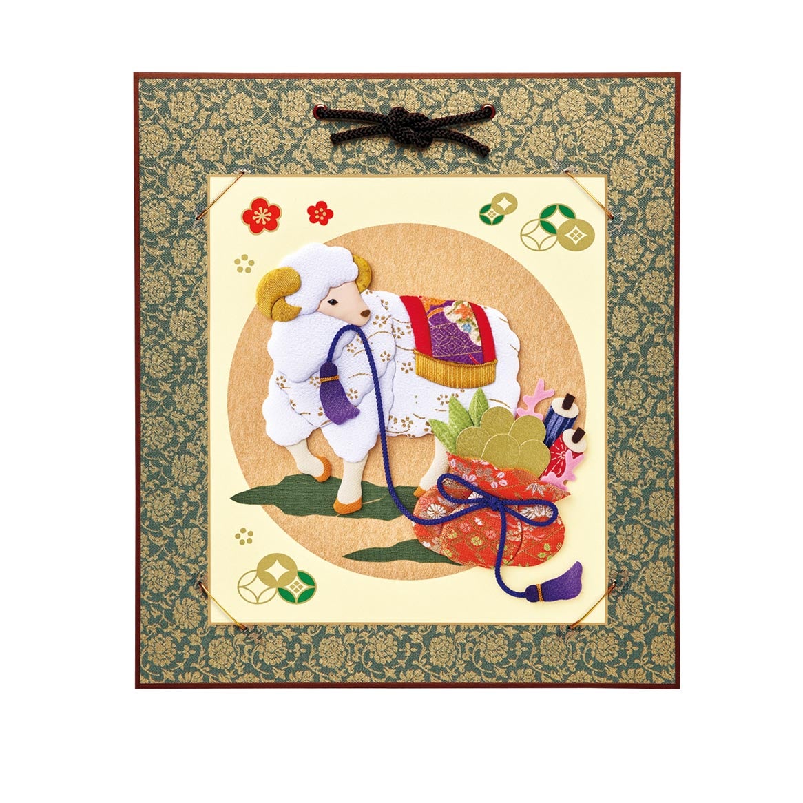 額装イメージ（どんす色紙掛（紺））