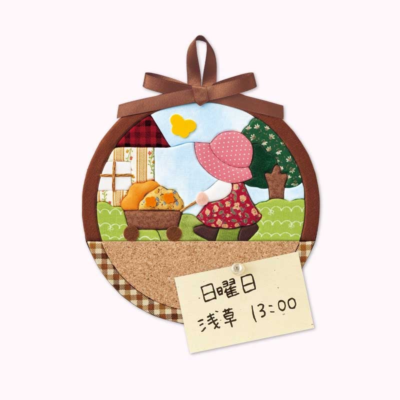 絵柄の下の部分はコルクシートになっています